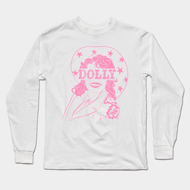 Dolly Parton Long Sleeve T-Shirt by Taylor Thompson Art